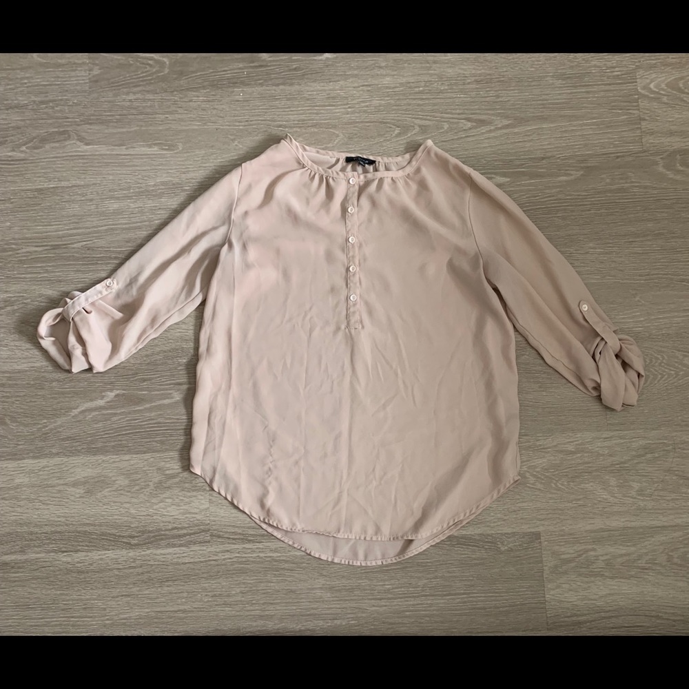 Timing cream blouse